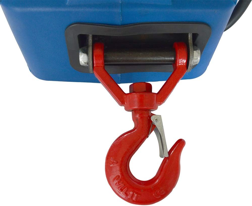 Electric Hoist Crane 992 Lb Capacity 25 Ft Wire Cable 110V Overhead Lift N2162