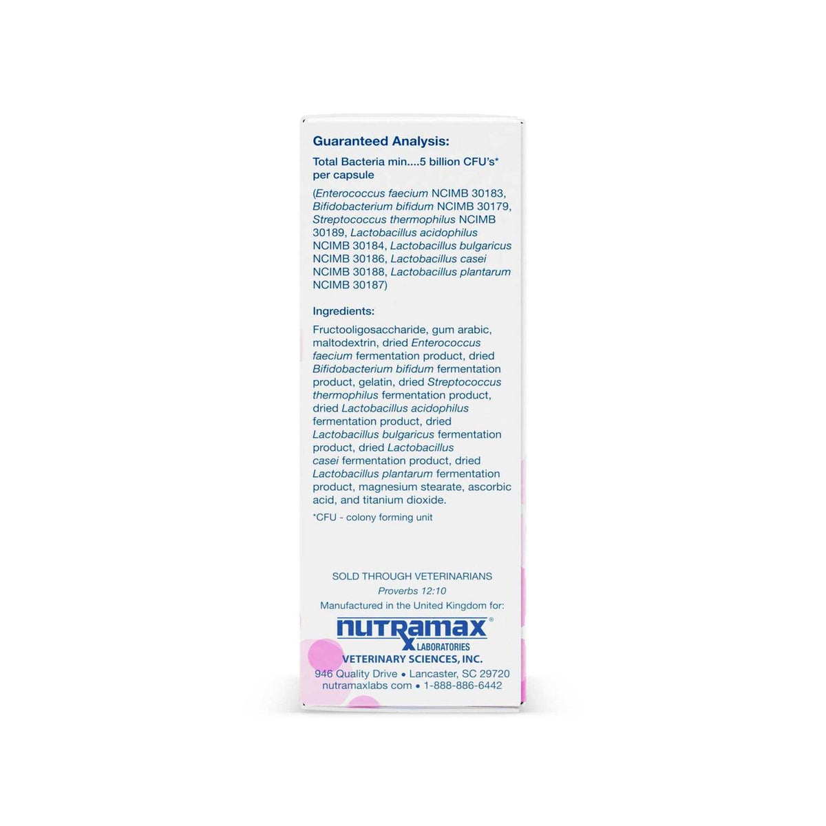 Multi-Strain Probiotics and Prebiotics for Cats and Dogs M8975