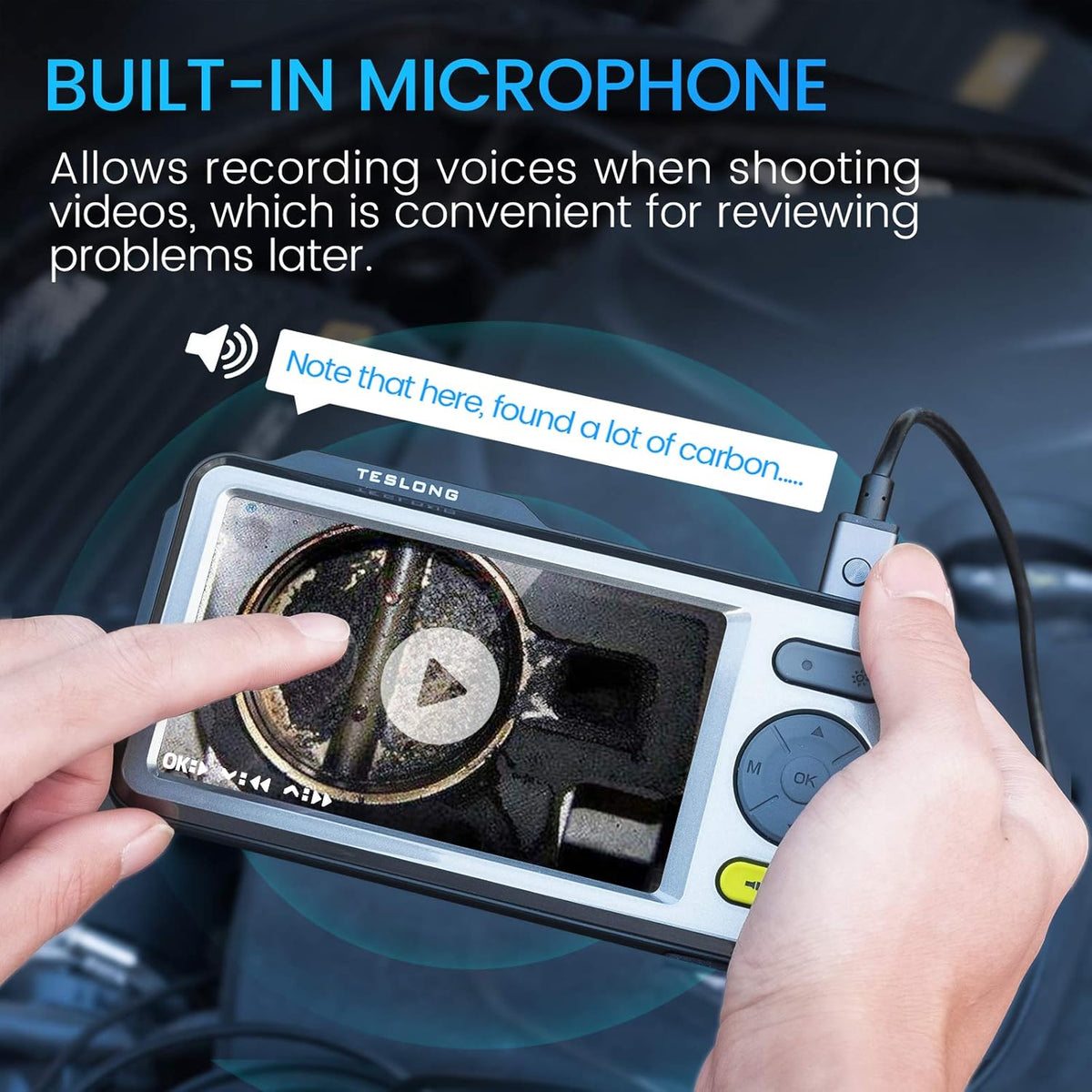 1080P Waterproof Dual Lens Inspection Camera with 5 Monitor V6778