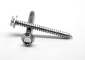 3/8x22-9 x 1x22 Sheet Metal Screw Hex Washer Head Type A Low Carbon Steel Zinc Plated U811