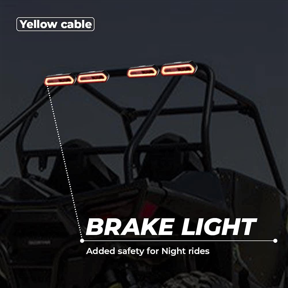 UTV Chase LED Tail Light Brake Light Bar with 5 Modes Pack of 2 L69013