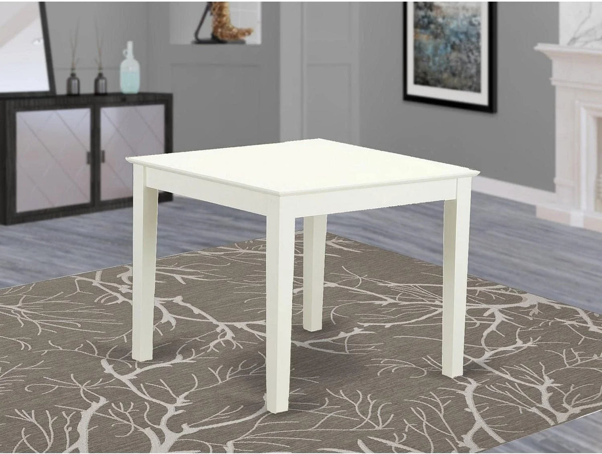 Oxford Square Dining Table 36x36 Inch Linen White M73272