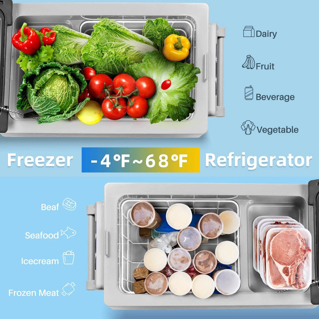 37 Quart Portable Refrigerator Freezer 12/24V DC 100/240V AC U5142
