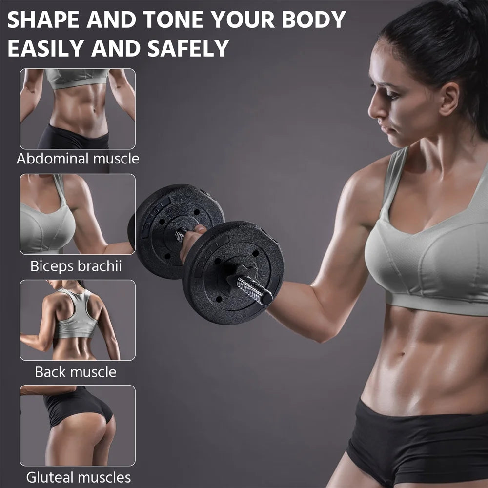 Adjustable Dumbbell Set Black O2553