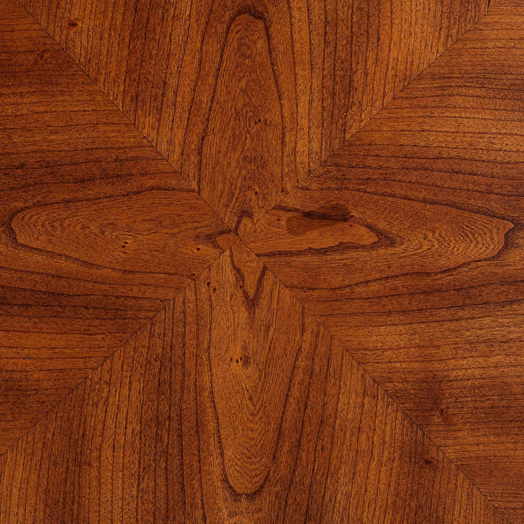 Rustic Cherry Wood Round Accent Side End Table 26" Wide Natural Grain Curving Legs R71396