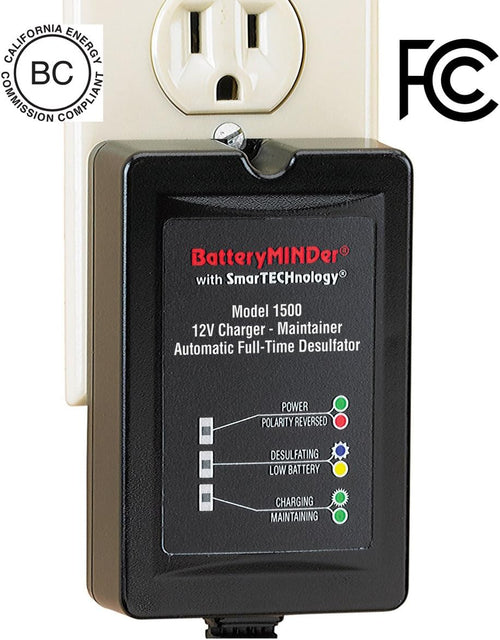 12 Volt 1.5 Amp Battery Charger Maintenance Charger Desulfator A61216