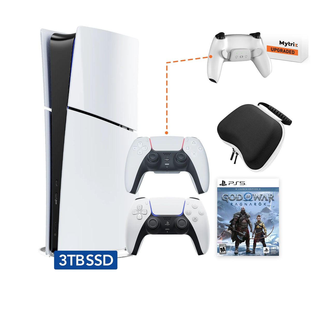 PS5 Slim Digital 3TB SSD Console Bundle with Controller Q332794