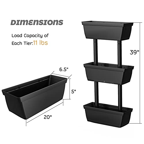 Gray 3-Tier Vertical Garden Planter C16895