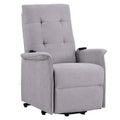 Gray Fabric Power Lift Chair V470