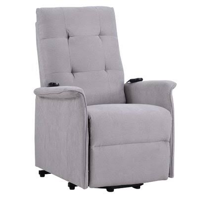 Gray Fabric Power Lift Chair V470