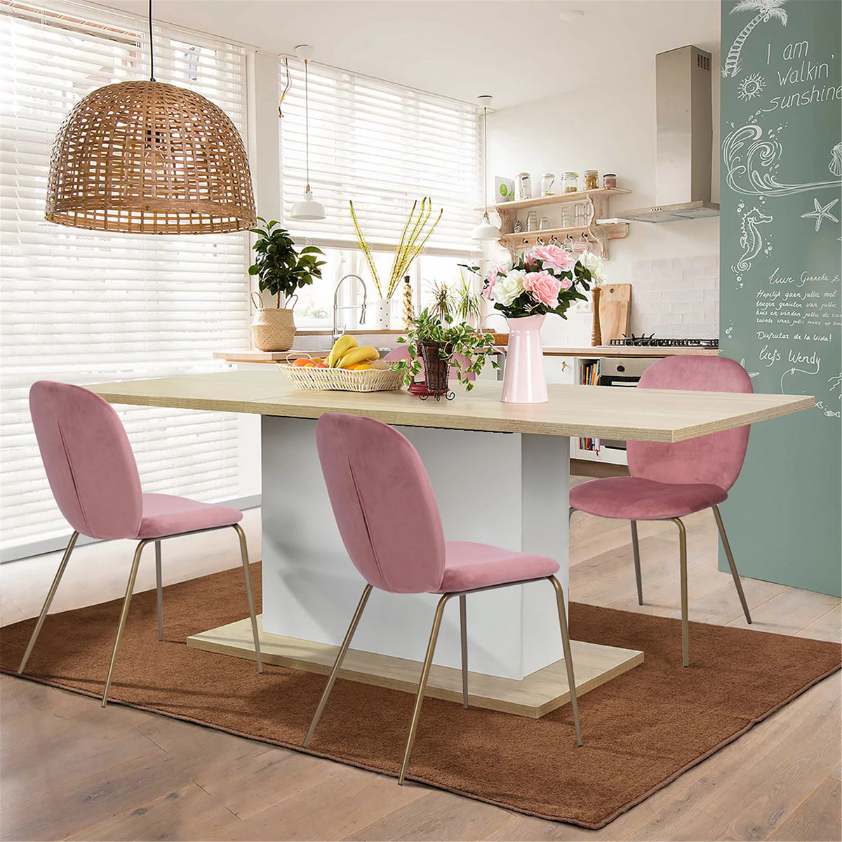 Velvet Dining Chair Set of 2 T353