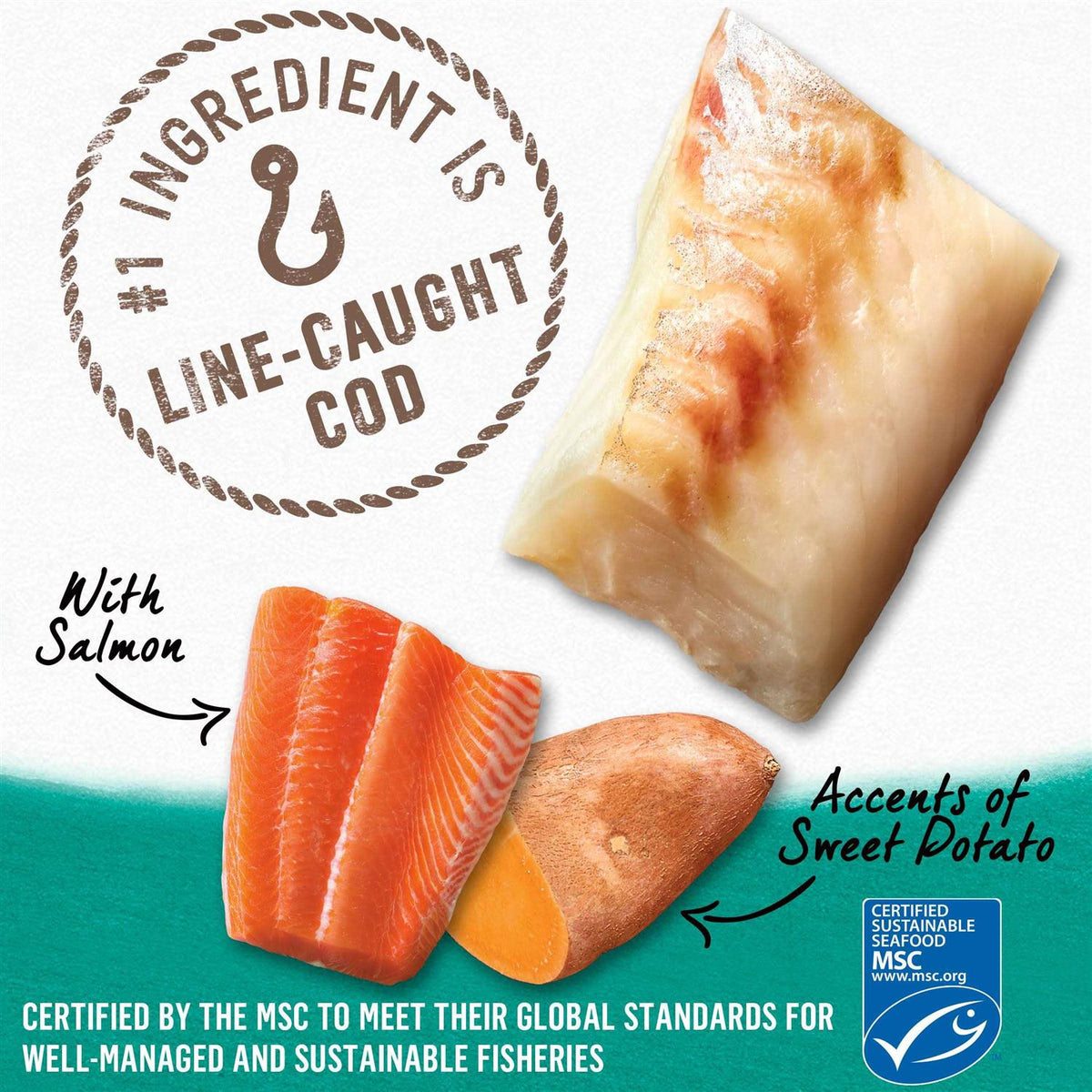 Alaskan Cod Salmon & Sweet Potato Wet Dog Food Can D4053