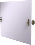 Antique Brass Frameless Rectangular Wall Mirror N173