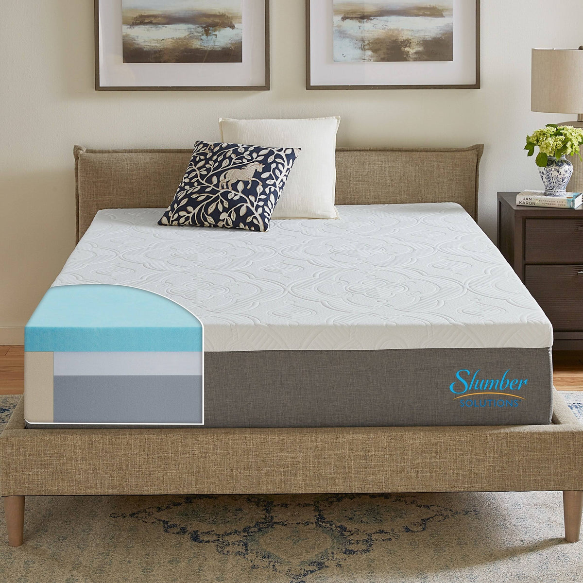 12-Inch Firm Memory Foam Mattress California King B354080
