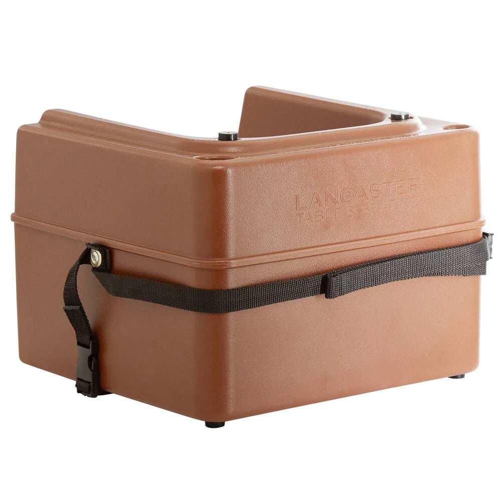 Brown Dual Height Plastic Booster Seat with Strap R33425