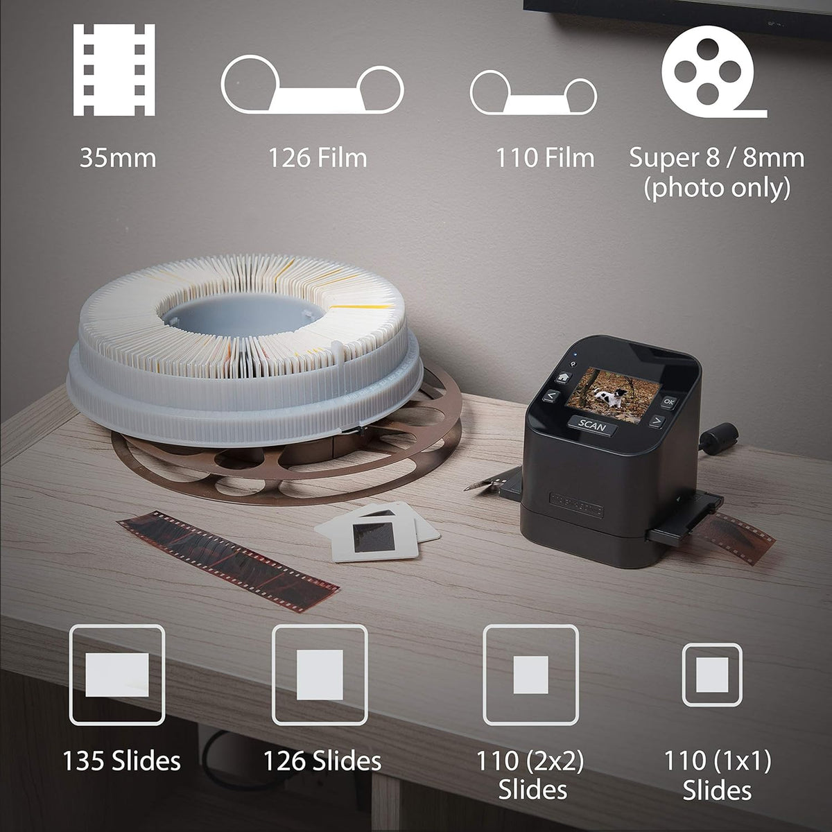 22MP Film & Slide Scanner with 2.4 LCD Screen B143897