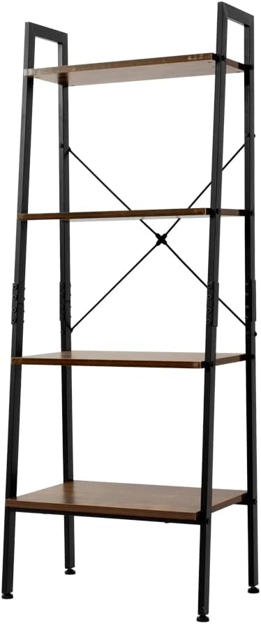 5-Tier Tall Bookcase in Rustic Brown N228