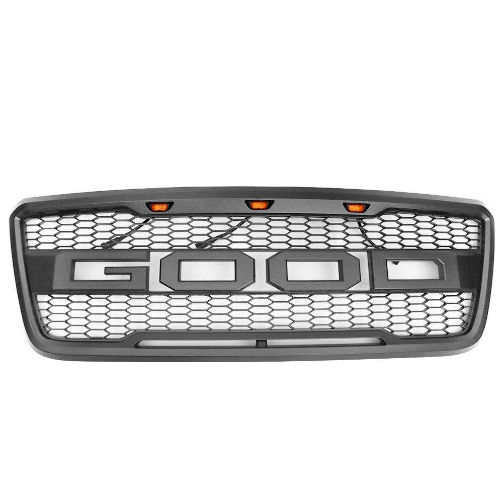 Matte Black Front Bumper Hood Grille N663