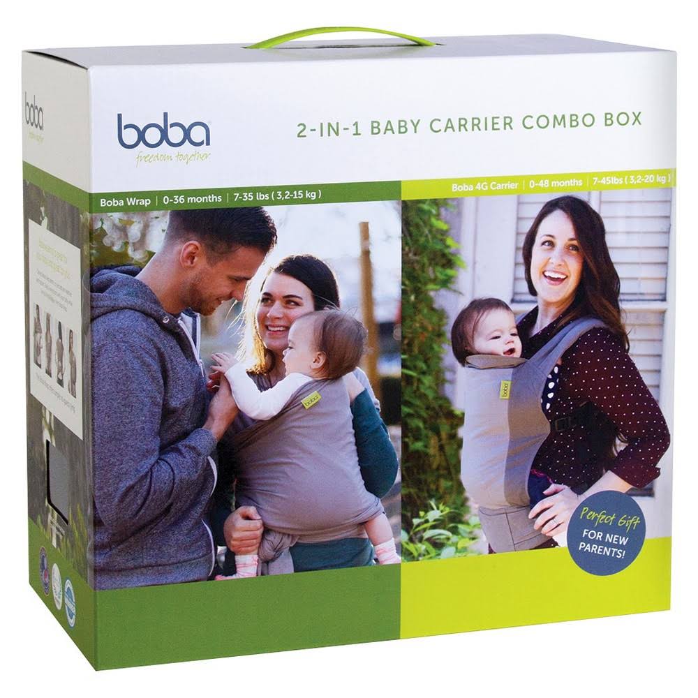 2-in-1 Baby Carrier Combo Box, Grey A977
