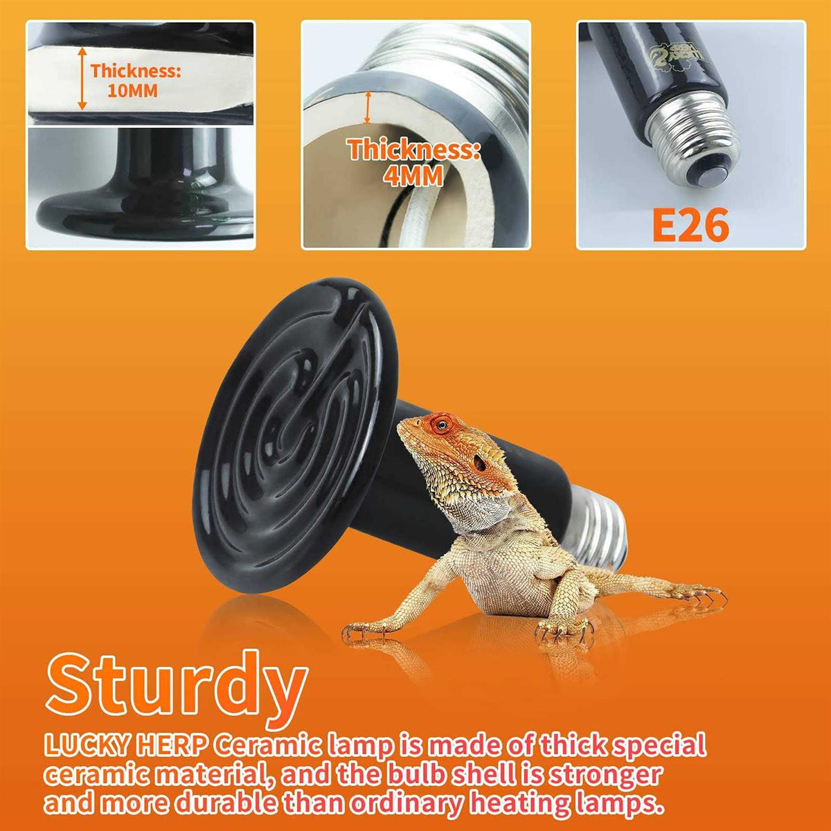 Ceramic Heat Emitter Reptile Heat Bulbs B386549