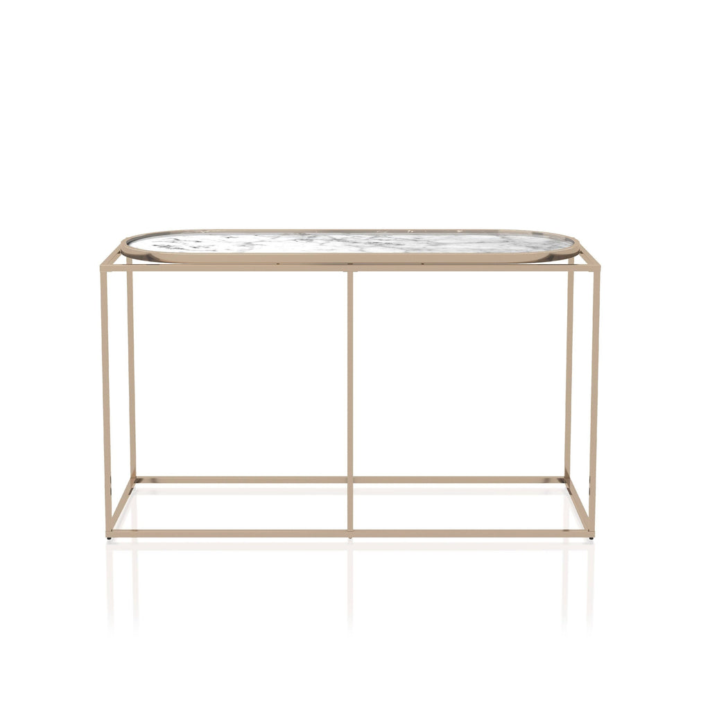 White Marble Sofa Table L493769