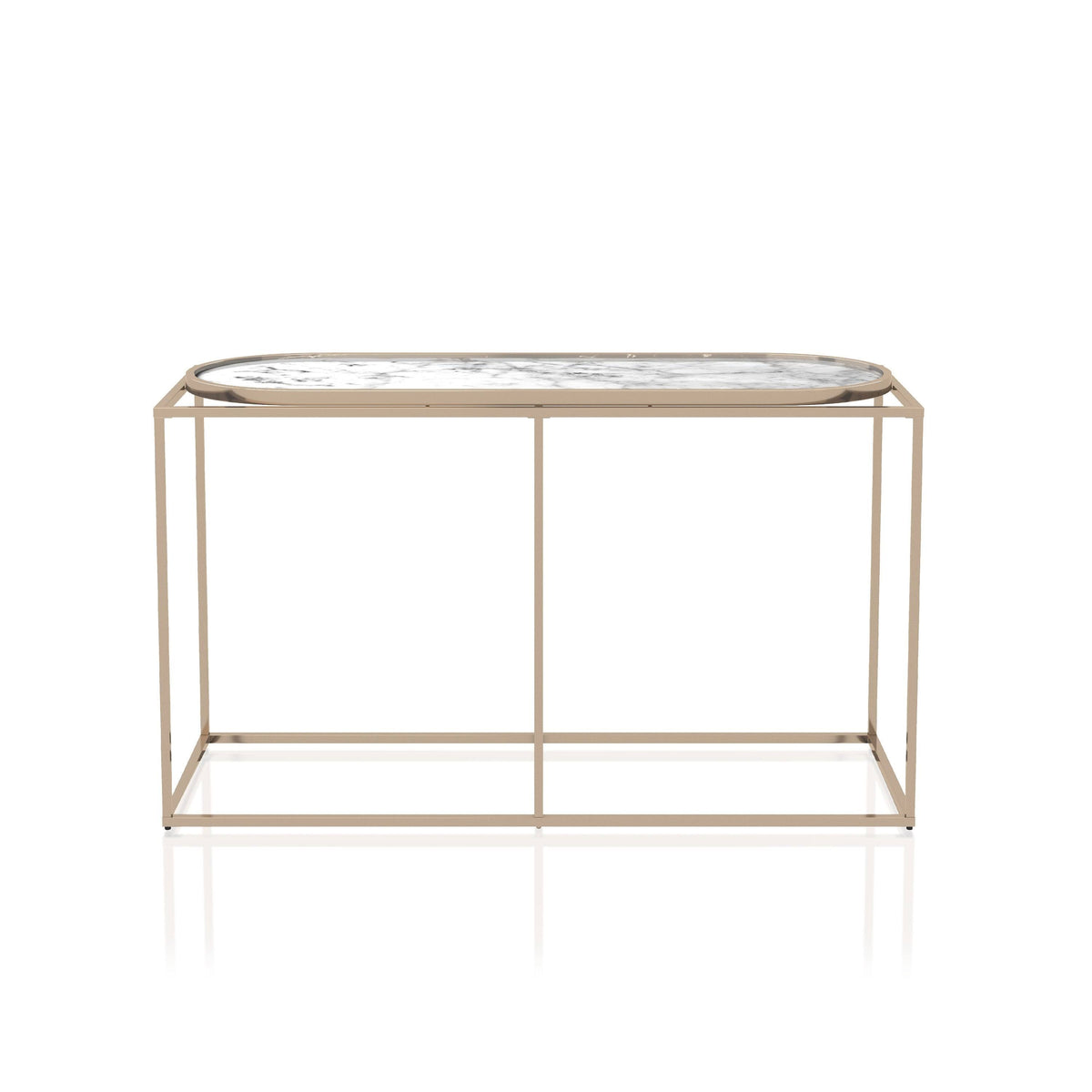 White Marble Sofa Table L493769