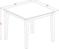 Oxford Square Dining Table 36x36 Inch Linen White M73272
