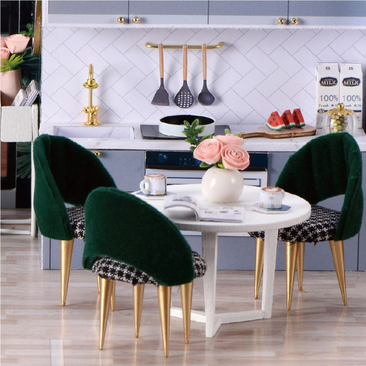 Dollhouse Building Toys with Furniture Accessories B7209