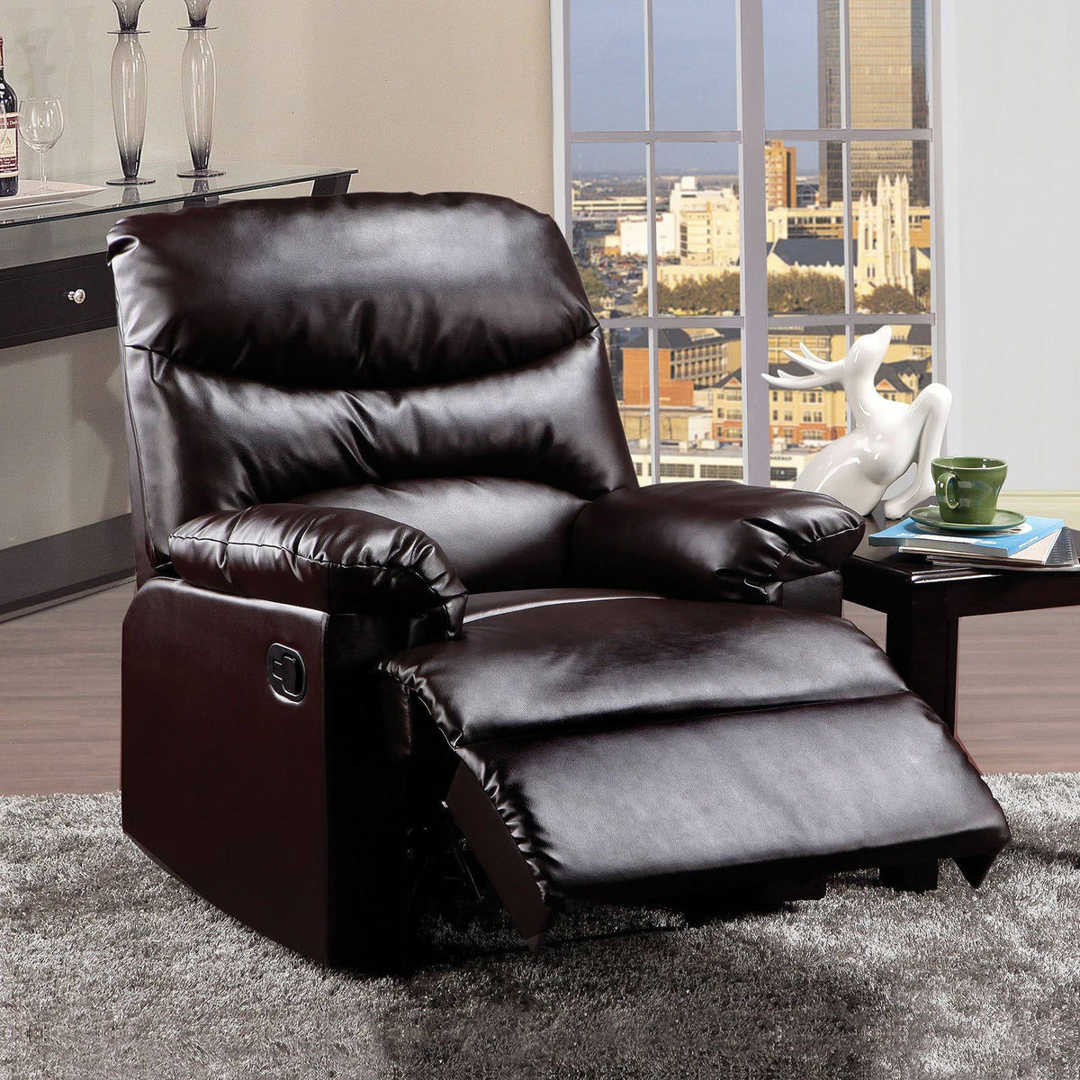 Espresso PU Recliner G310