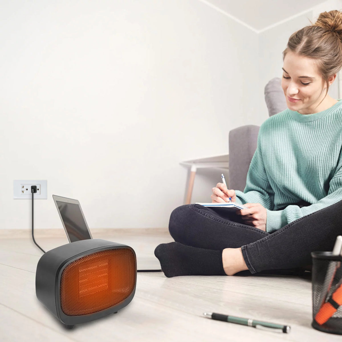 900W Electric PTC Ceramic Heater with Overheating Tip Over Protection R266817