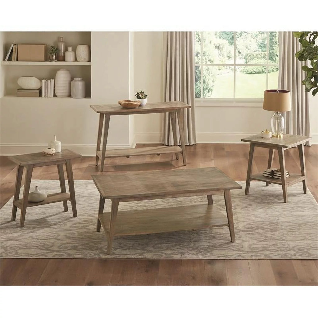 Wood Square End Table Set of 2 Y2539