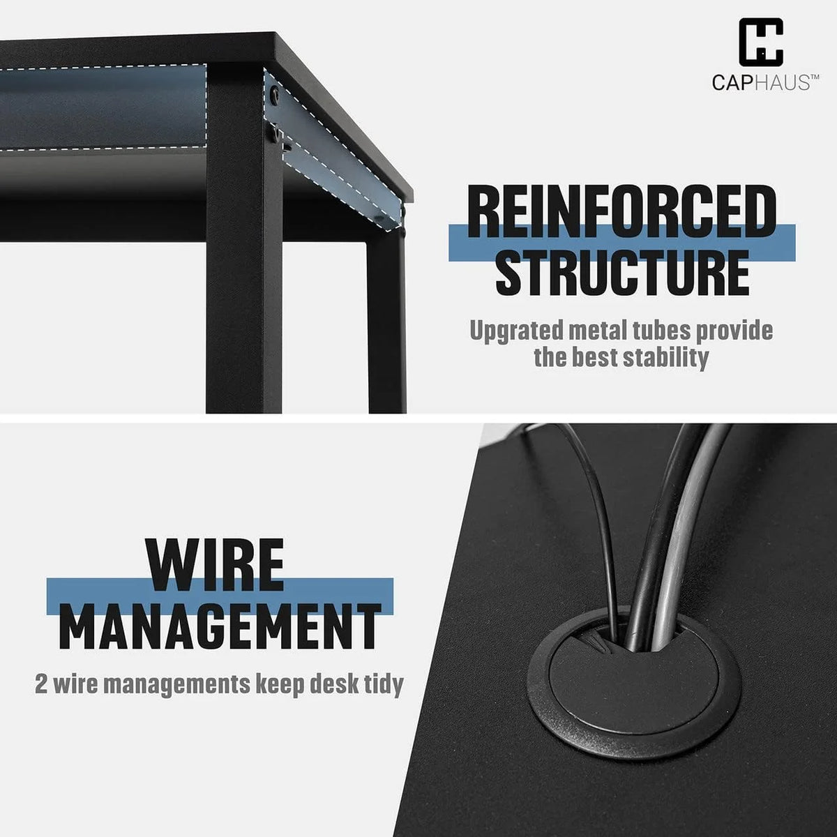 Black 55 Inch Computer Desk A943