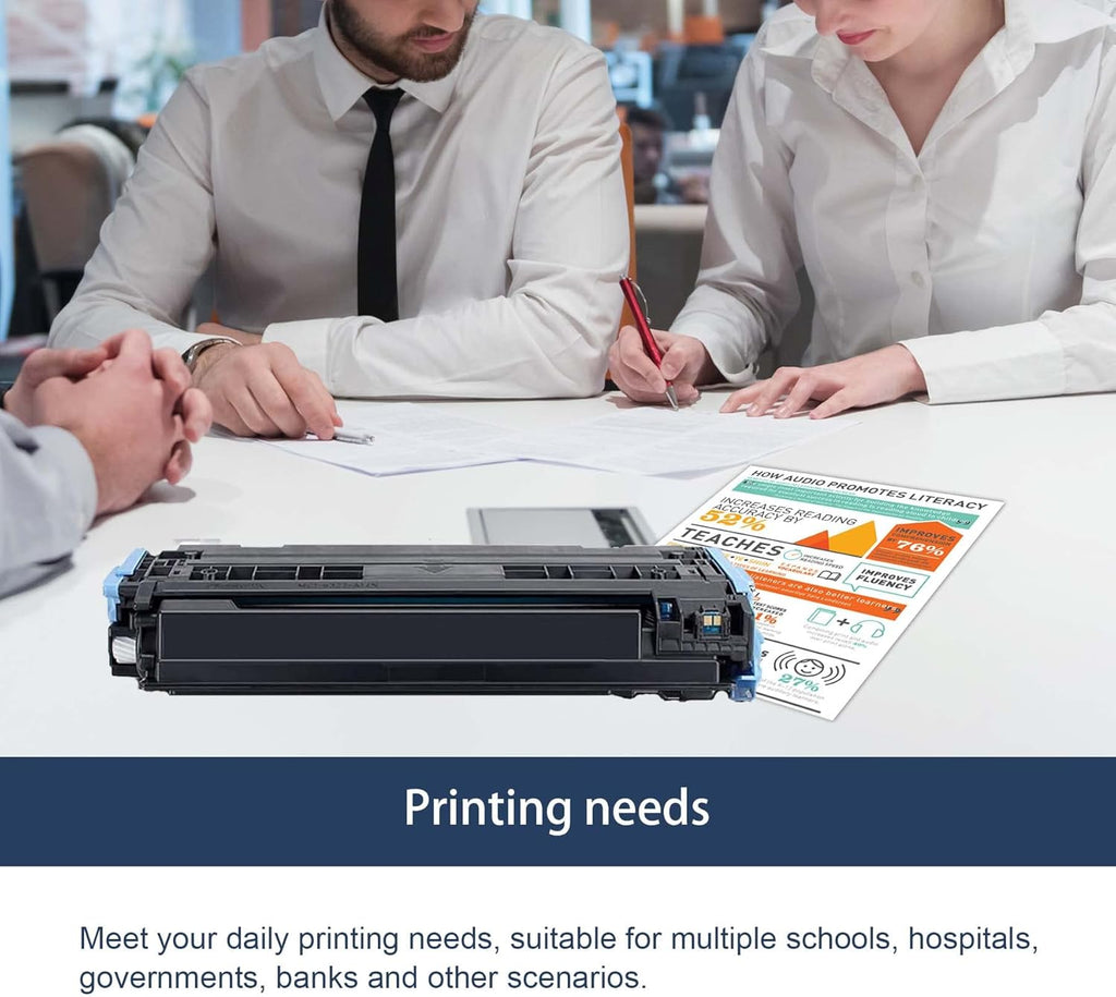Yellow Toner Cartridge Compatible for HP 1600 2600dn 2605dn 2605n 2605dtn 2600n CM1015mfp CM1017mfp - 1 Pack K48219