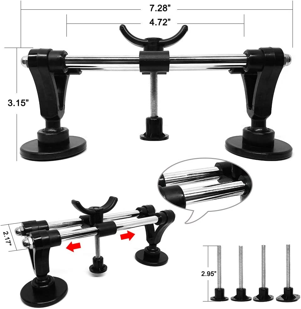 Auto Body Repair Tool Kit with Double Pole Bridge Dent Puller and Glue Set E1676