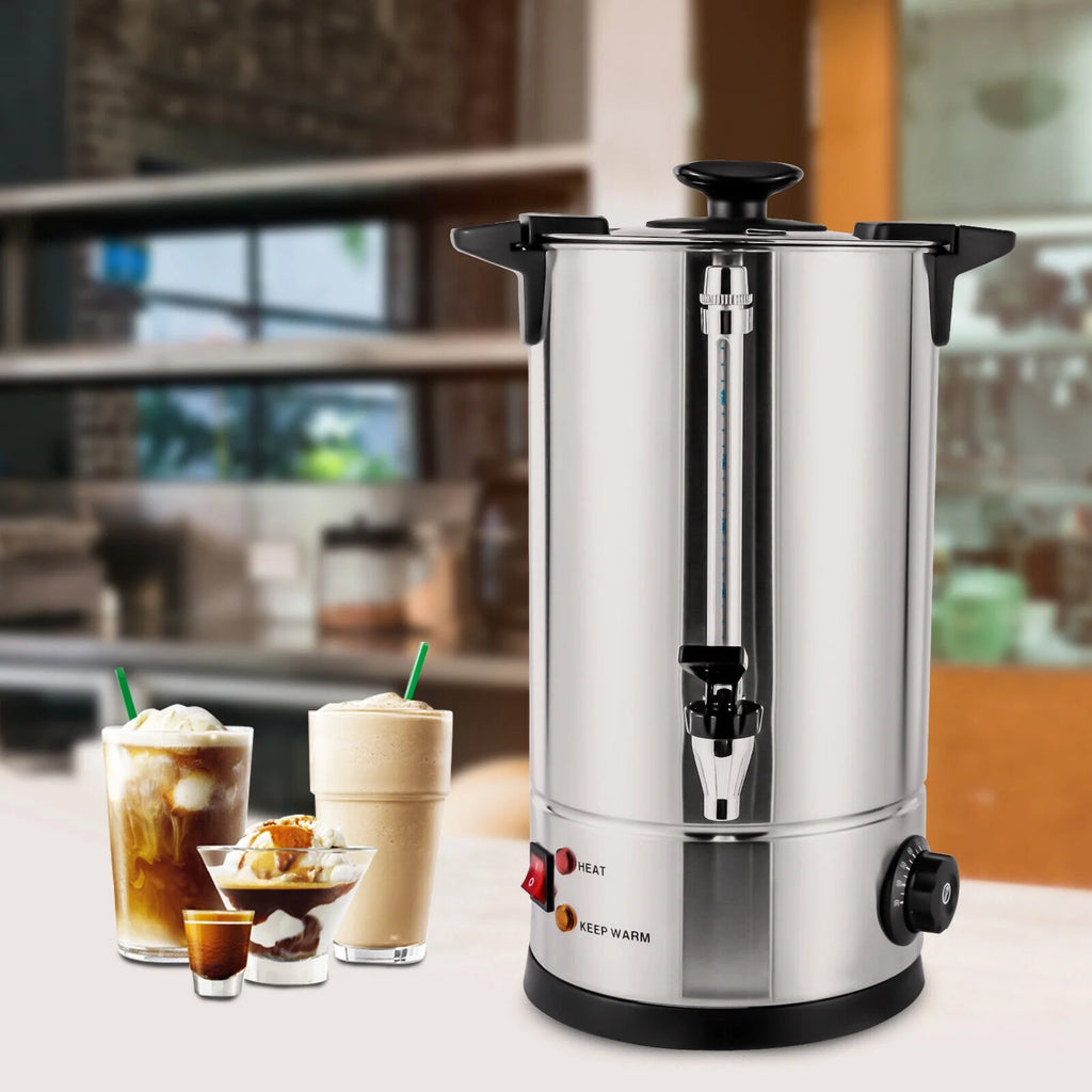 10L Stainless Steel Hot Water Boiler Urn 1000W C11978