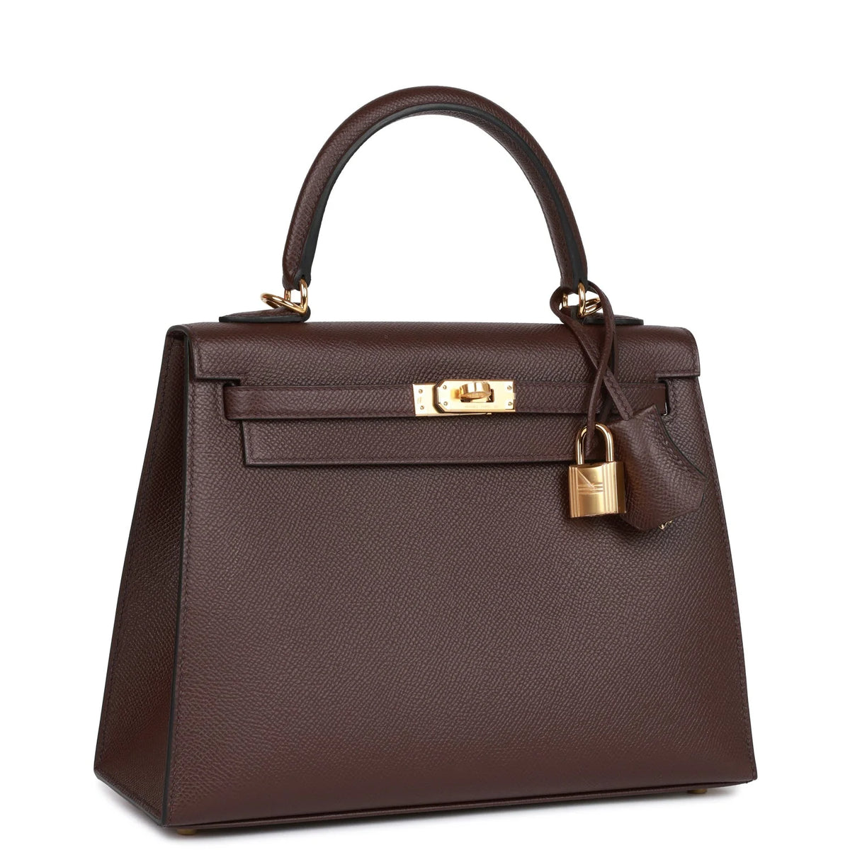 Kelly 25 Rouge Sellier Epsom Gold Hardware Handbag G49596