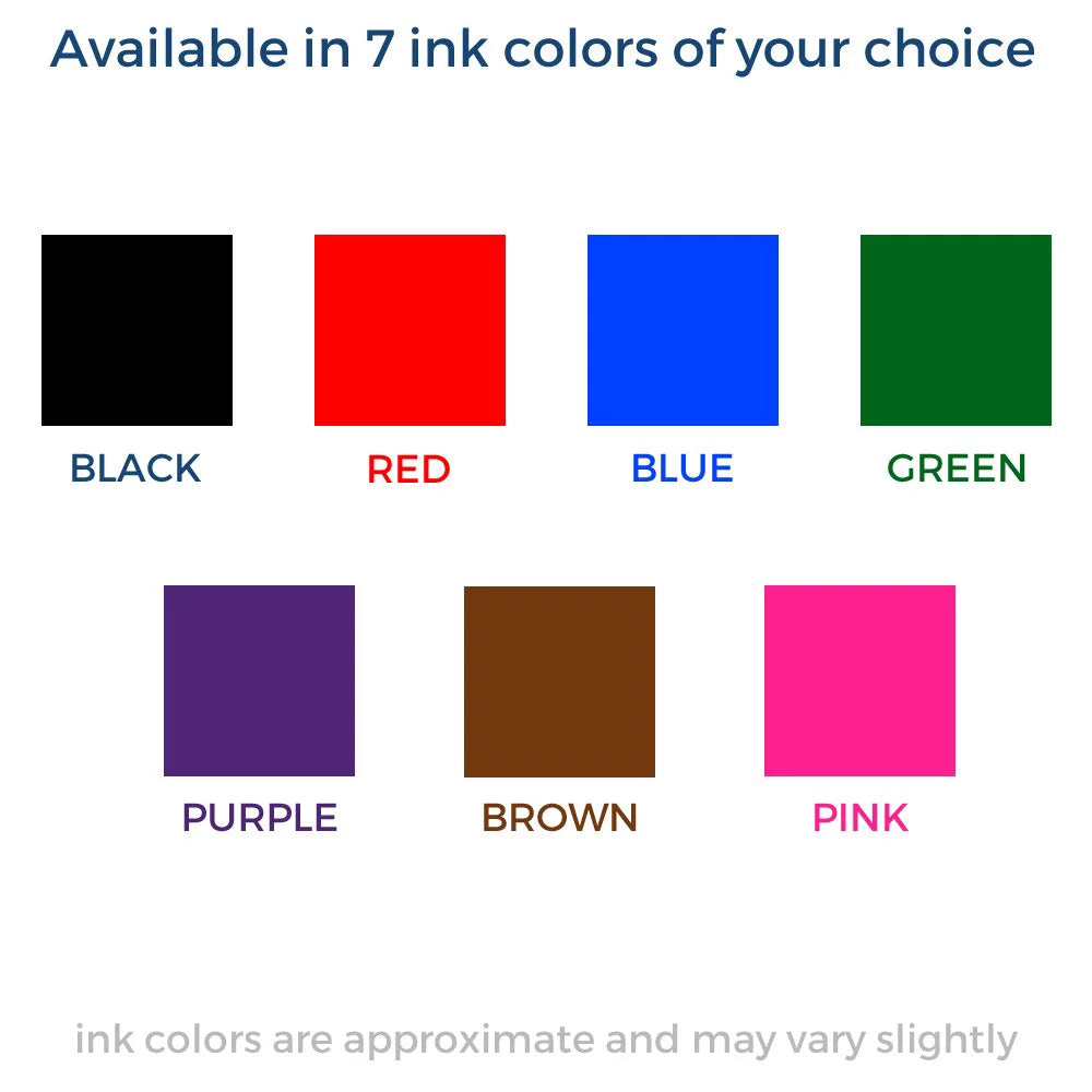 Pre-Inked Stamp with Blue Ink G688132