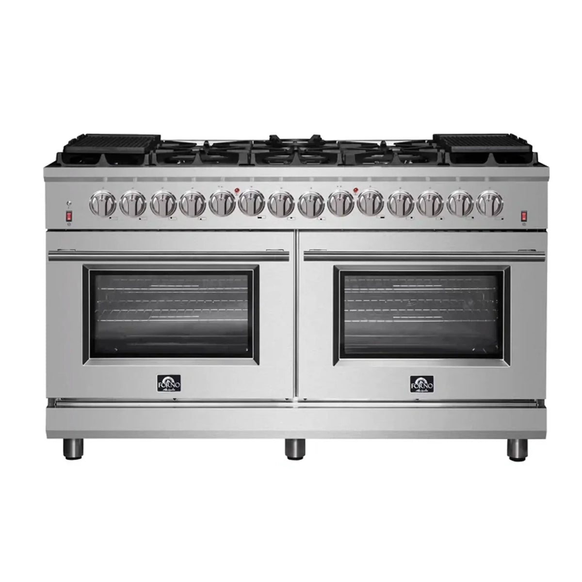 60″ Freestanding Dual Fuel Range with 10 Burners J1859