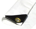 Extra Heavy Duty 12 Mil White Tarp 3 Ply Coated Reinforced Canopy 6 oz 3 Layer, Size: 14 x 14 D5713