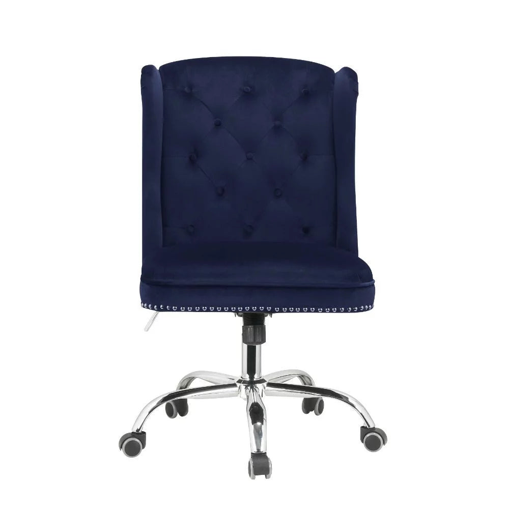 Midnight Blue Velvet Office Chair N179166