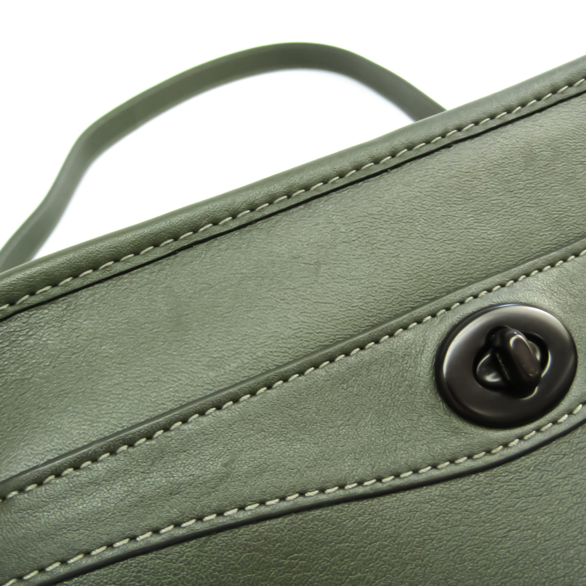 Leather Shoulder Bag Khaki L120167
