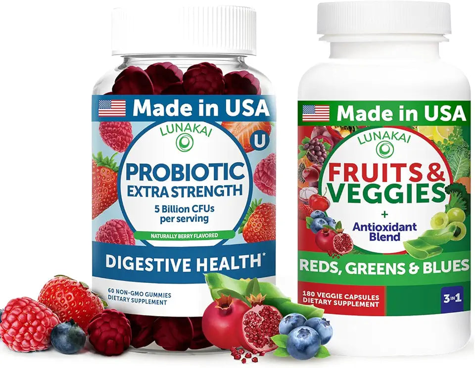 Probiotic Gummies & Fruits & Veggies Capsules V8793