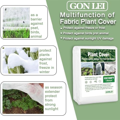 10x50ft 1.05 Oz/yd² Plant Frost Blanket Y8078
