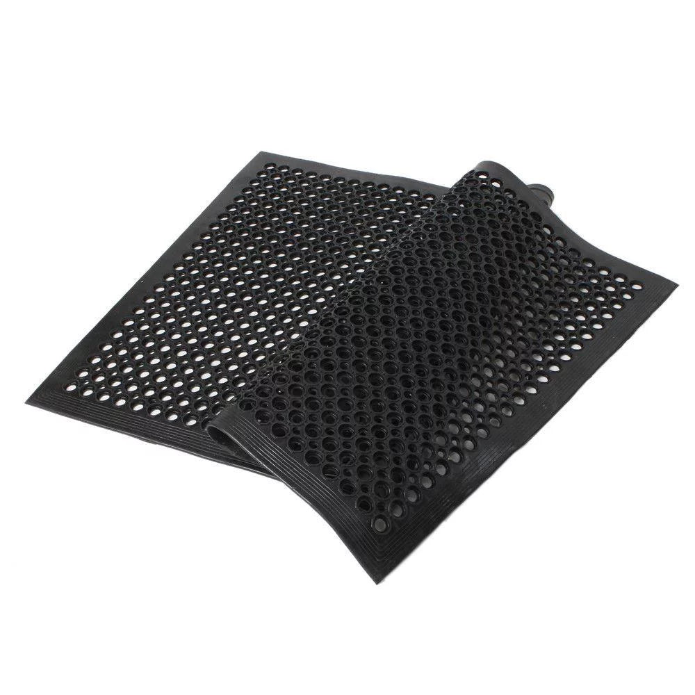 60" x 36" Anti-Fatigue Non-Slip Rubber Floor Mat with Holes F98664