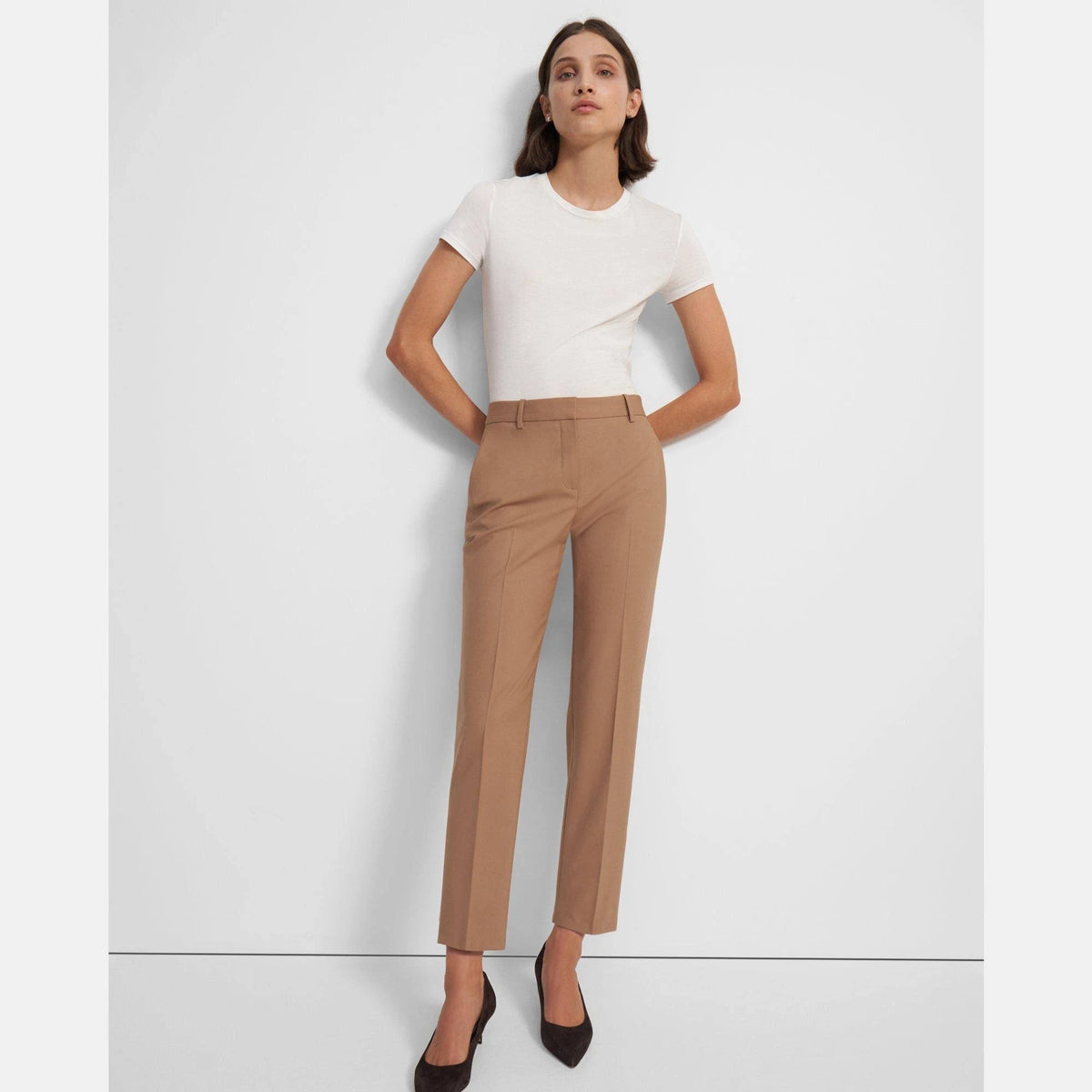 Beige Wool Treeca Pant T9532