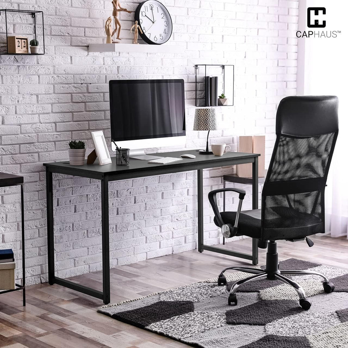 Black 55 Inch Computer Desk A943