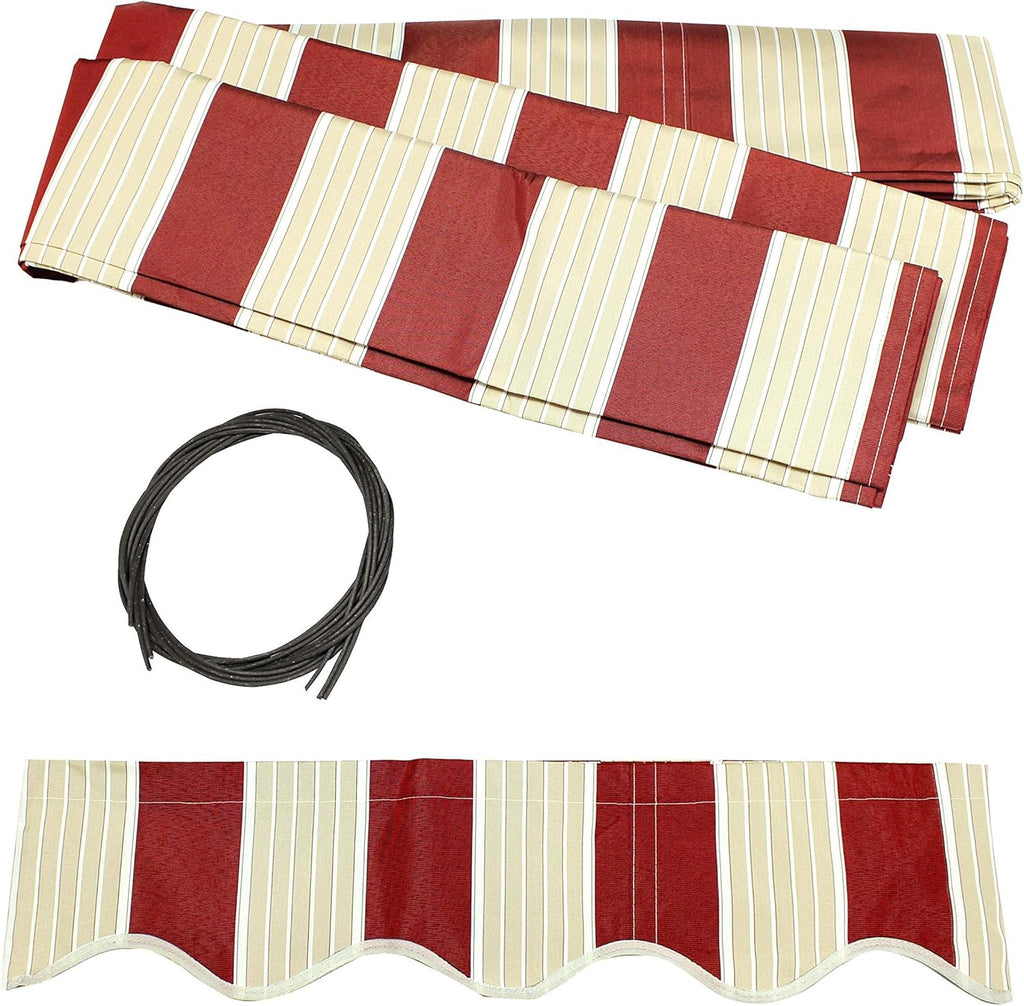12x10 Feet Polyester Patio Awning Fabric Replacement C94762