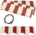 12x10 Feet Polyester Patio Awning Fabric Replacement C94762