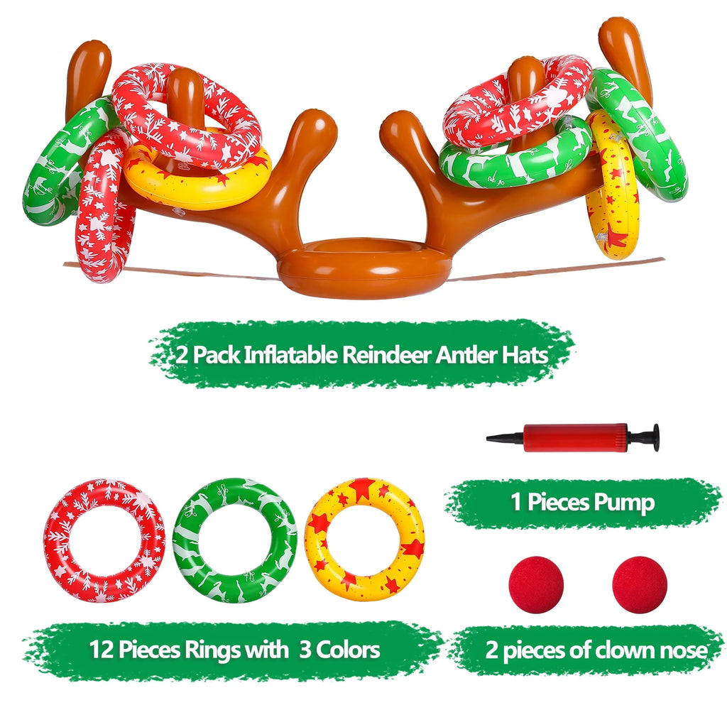 Inflatable Reindeer Antler Ring Toss Game C600215