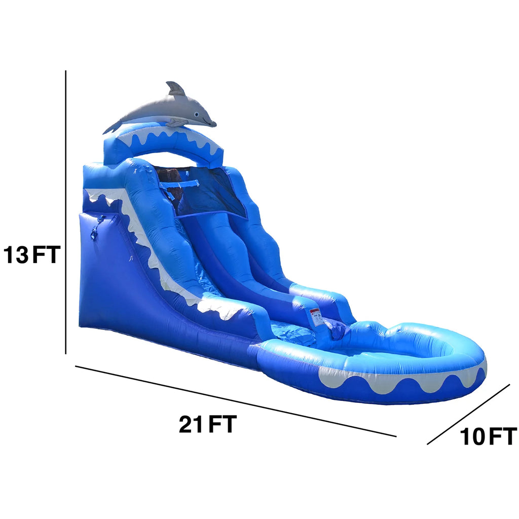 Dolphin Commercial Grade Water Slide with Pool I804